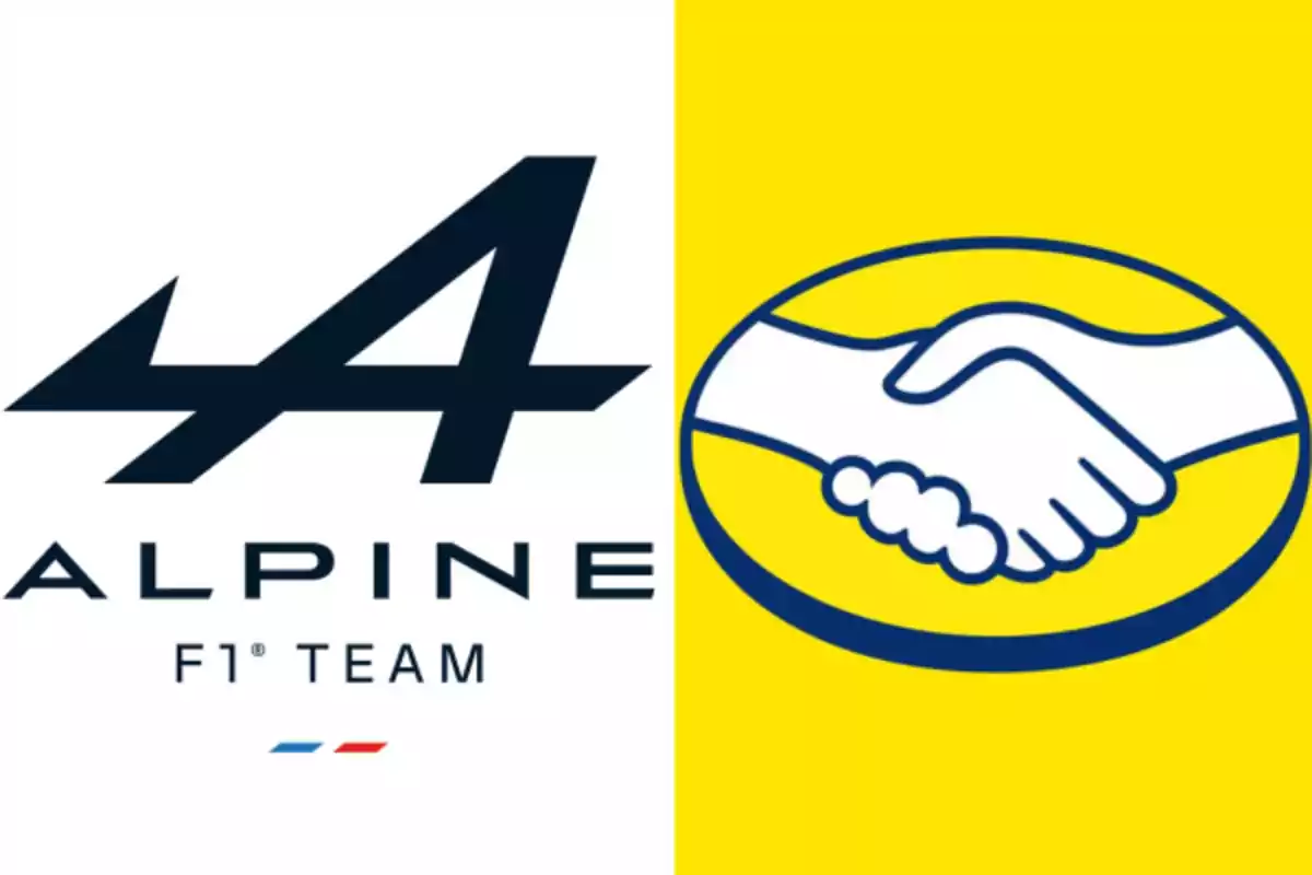 Alpine F1 Team and Mercado Libre logos together in an image.