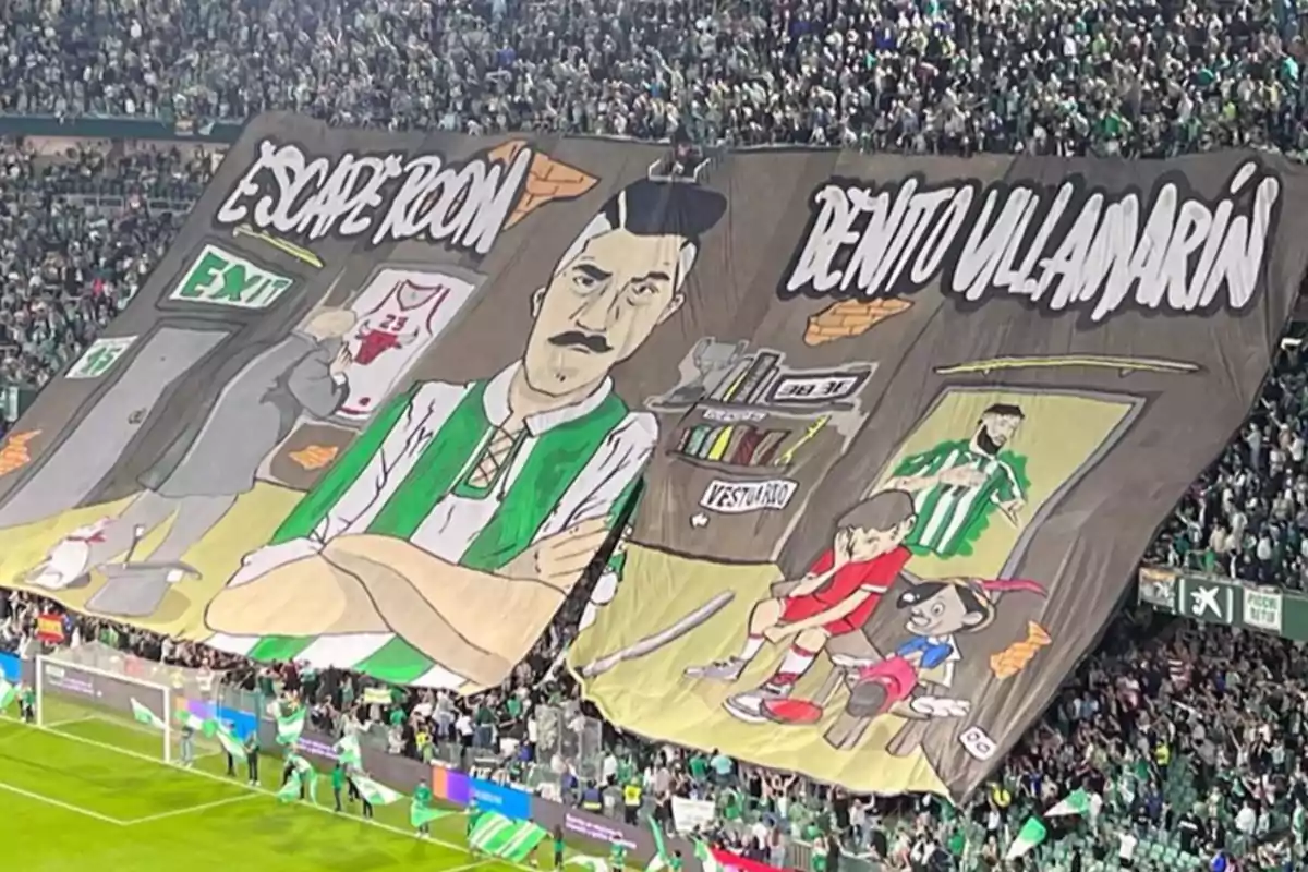 Bandera del Betis para el Sevilla