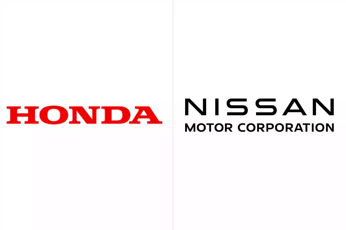 Honda and Nissan car brand logos.