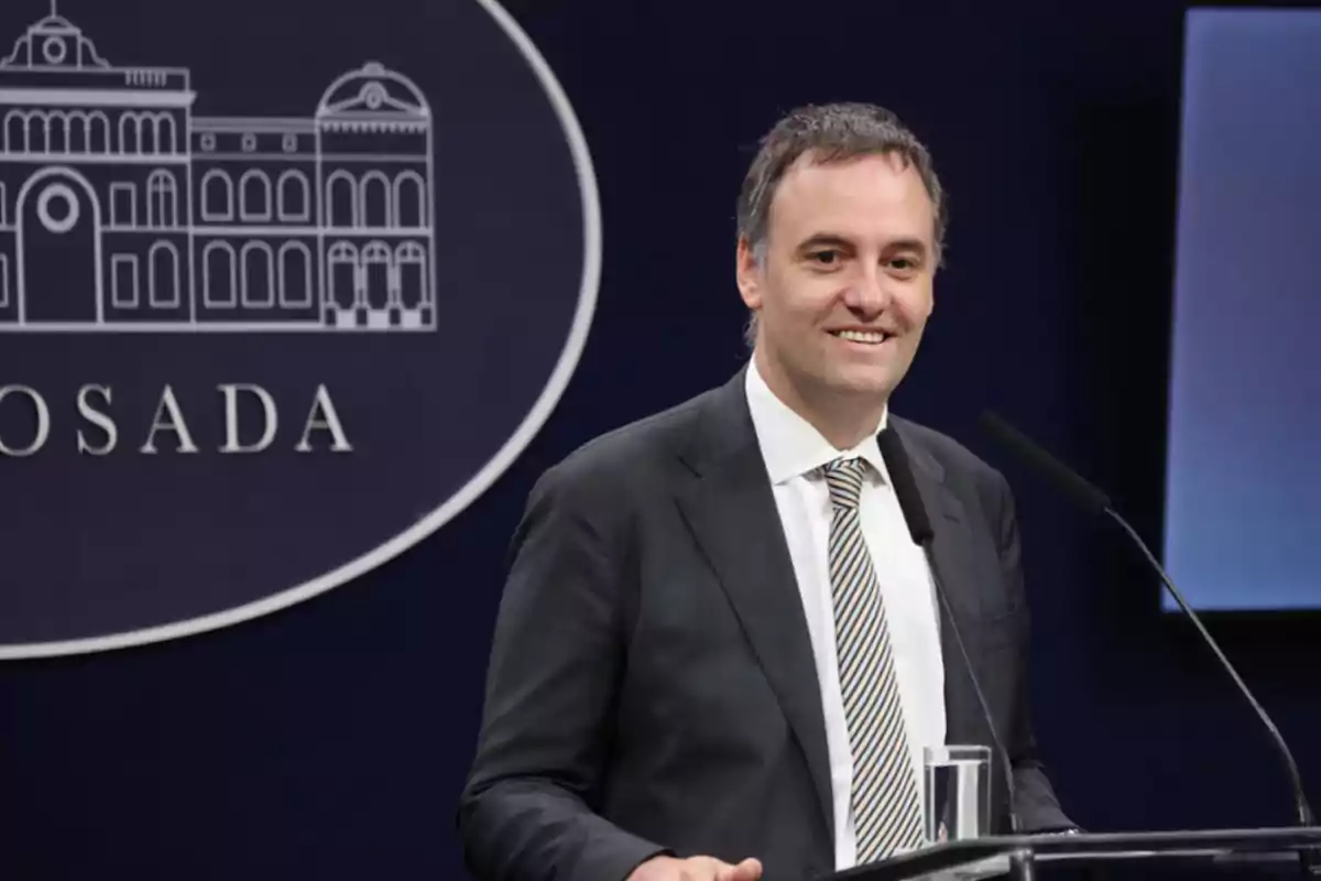 Manuel Adorni en Casa Rosada