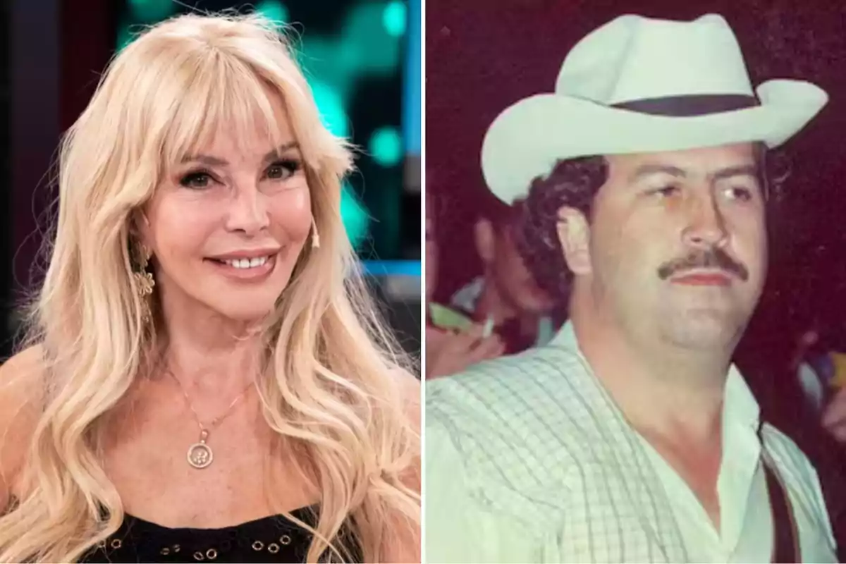 Dos personas en una imagen dividida; a la izquierda una mujer rubia sonriente y a la derecha un hombre con sombrero blanco.