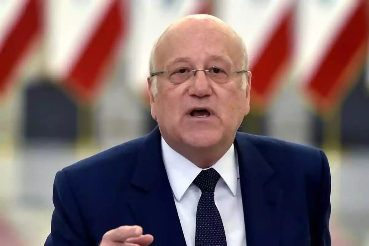 El primer ministro interino de Líbano, Najib Mikati.