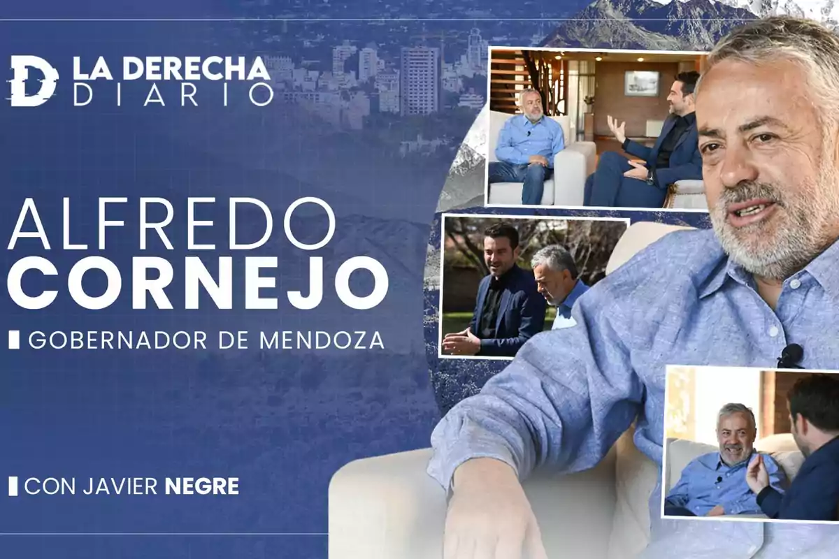 Entrevista a Alfredo Cornejo, Gobernador de Mendoza, en La Derecha Diario con Javier Negre.